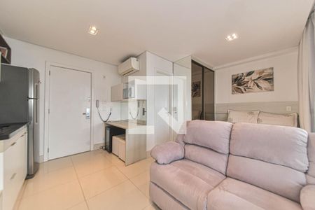 Sala de apartamento para alugar com 1 quarto, 33m² em Brooklin, São Paulo