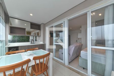 Varanda de apartamento para alugar com 1 quarto, 33m² em Brooklin, São Paulo