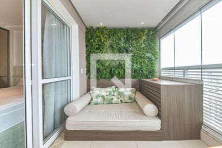 Varanda de apartamento para alugar com 1 quarto, 33m² em Brooklin, São Paulo