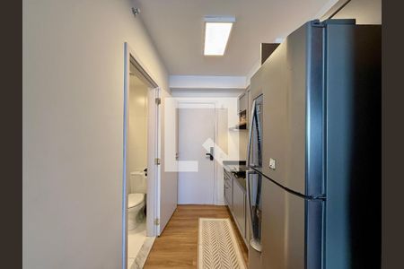 Cozinha  de kitnet/studio para alugar com 1 quarto, 27m² em Santo Amaro, São Paulo