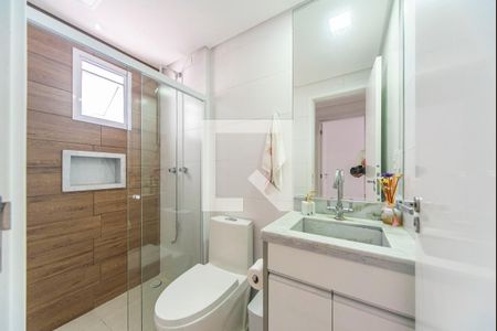 Banheiro  de apartamento à venda com 2 quartos, 104m² em Campestre, Santo André