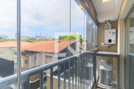 Varanda de kitnet/studio para alugar com 1 quarto, 30m² em Vila Cordeiro, São Paulo