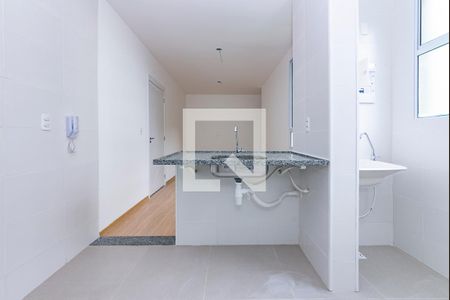 Cozinha de apartamento para alugar com 2 quartos, 43m² em Carlos Prates, Belo Horizonte