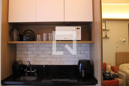 Cozinha de kitnet/studio para alugar com 1 quarto, 25m² em Vila Mariana, São Paulo