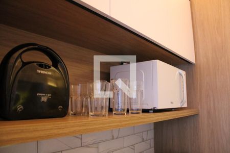 Cozinha de kitnet/studio para alugar com 1 quarto, 25m² em Vila Mariana, São Paulo