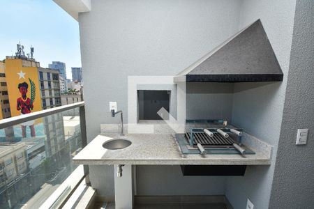 churrasqueira varanda sala de apartamento à venda com 3 quartos, 86m² em Pinheiros, São Paulo