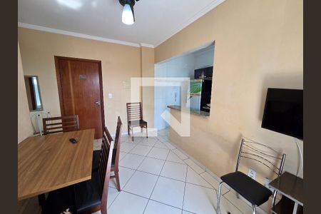 Sala de apartamento para alugar com 1 quarto, 42m² em Guilhermina, Praia Grande