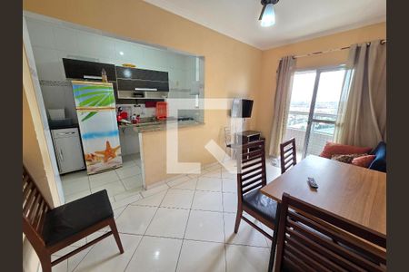 Sala de apartamento para alugar com 1 quarto, 42m² em Guilhermina, Praia Grande