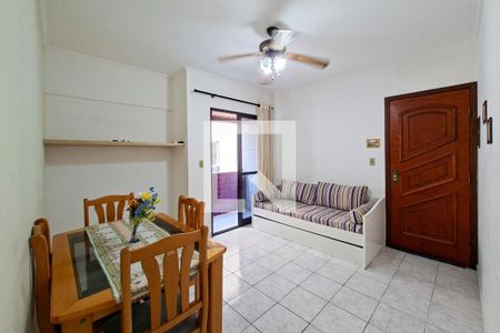 Sala de apartamento para alugar com 1 quarto, 47m² em Nova Mirim, Praia Grande