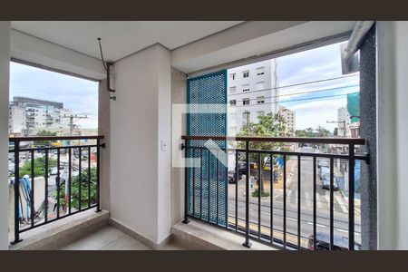 Varanda e área de serviço de apartamento para alugar com 1 quarto, 44m² em Perdizes, São Paulo