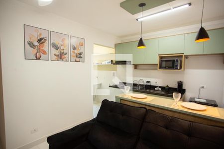 SALA E COZINHA de apartamento para alugar com 1 quarto, 29m² em Casa Verde, São Paulo