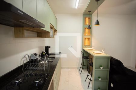 SALA E COZINHA de apartamento para alugar com 1 quarto, 29m² em Casa Verde, São Paulo