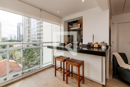 Varanda de apartamento à venda com 1 quarto, 53m² em Cidade Monções, São Paulo