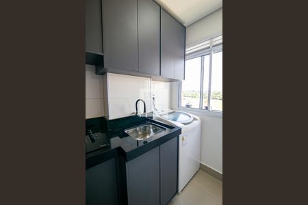 Cozinha e Área de Serviço de apartamento para alugar com 2 quartos, 51m² em Chácaras Alvorada, Indaiatuba