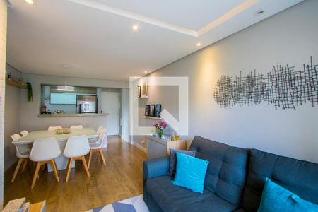 Sala de apartamento à venda com 2 quartos, 70m² em Vila Valparaíso, Santo André