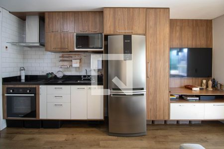 Sala/Cozinha de apartamento à venda com 1 quarto, 40m² em Panamby, São Paulo