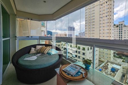 varanda de apartamento para alugar com 3 quartos, 150m² em Balneario Cidade Atlantica, Guarujá