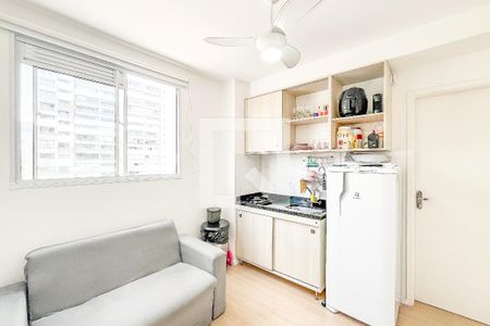 Sala/Cozinha de apartamento para alugar com 1 quarto, 24m² em Santa Cecilia, São Paulo