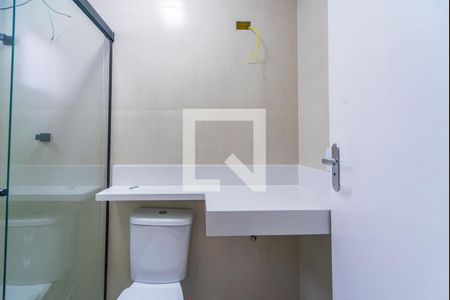 Banheiro Social de casa à venda com 3 quartos, 112m² em Vila Scarpelli, Santo André