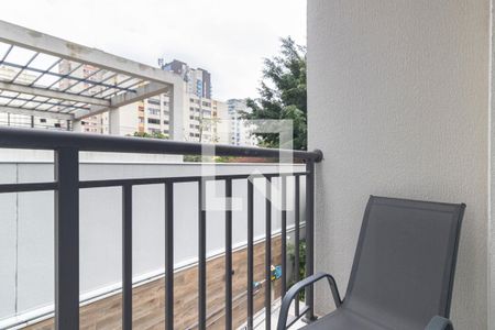 Varanda de kitnet/studio para alugar com 1 quarto, 30m² em Vila Olímpia, São Paulo