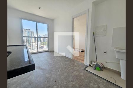 Sala/Cozinha de kitnet/studio para alugar com 1 quarto, 27m² em Campo Belo, São Paulo