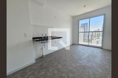 Sala/Cozinha de kitnet/studio para alugar com 1 quarto, 27m² em Campo Belo, São Paulo
