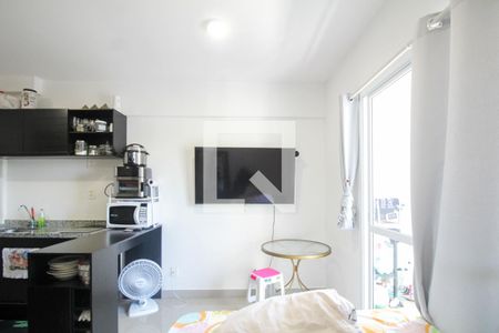 Sala/Quarto/Cozinha de kitnet/studio para alugar com 1 quarto, 24m² em Belenzinho, São Paulo