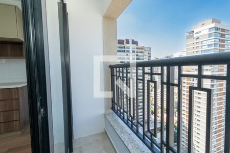 Sacada da Sala de apartamento para alugar com 1 quarto, 42m² em Perdizes, São Paulo
