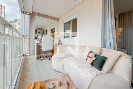 Varanda da Sala de apartamento para alugar com 1 quarto, 35m² em Cambuci, São Paulo