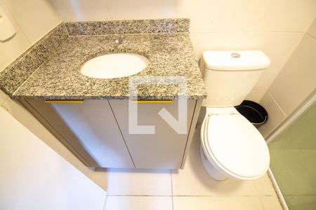 Banheiro da Suíte de kitnet/studio para alugar com 1 quarto, 27m² em Campo Belo, São Paulo