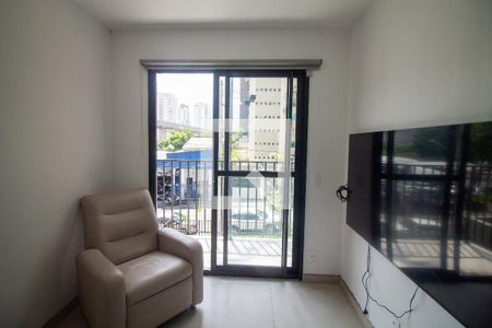 Sala de apartamento para alugar com 1 quarto, 27m² em Campo Belo, São Paulo