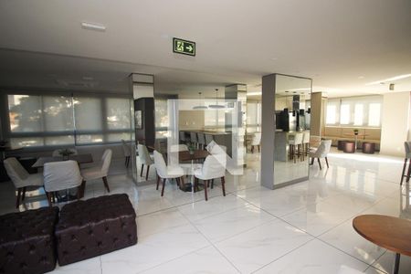 Área comum - Salão de festas de apartamento para alugar com 2 quartos, 59m² em Azenha, Porto Alegre