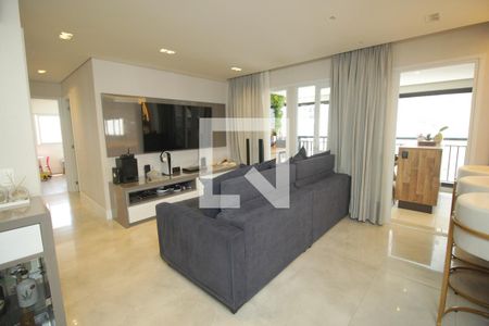 Sala de apartamento à venda com 3 quartos, 122m² em Campestre, Santo André