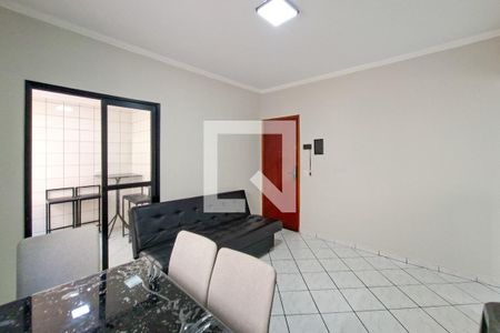 Sala de apartamento para alugar com 1 quarto, 52m² em Aviação, Praia Grande
