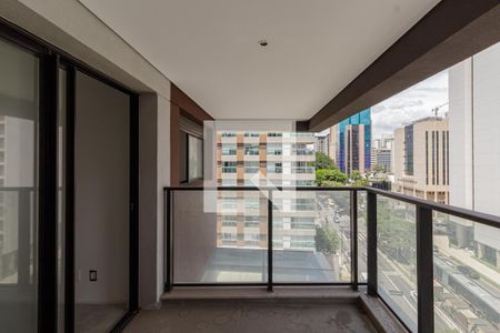 Sacada de apartamento à venda com 1 quarto, 34m² em Indianópolis, São Paulo