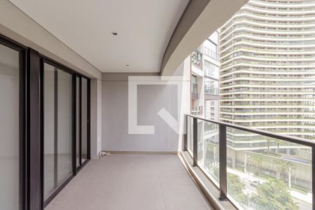 Sacada de apartamento à venda com 1 quarto, 42m² em Indianópolis, São Paulo