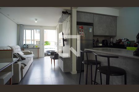 Sala/Cozinha de casa de condomínio à venda com 3 quartos, 87m² em Vila Nova, Porto Alegre