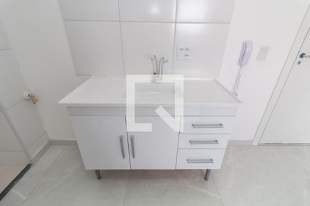 Sala/Cozinha de apartamento à venda com 1 quarto, 35m² em Vila Norma, São Paulo