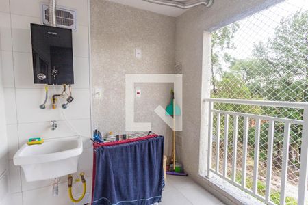 Varanda / área de serviço  de apartamento à venda com 2 quartos, 42m² em Conceição, Diadema