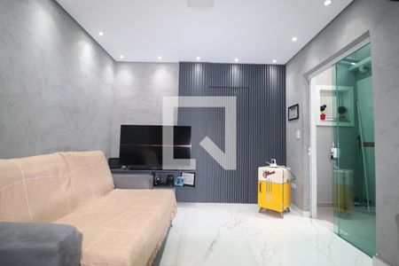 Sala de apartamento à venda com 2 quartos, 65m² em Vila Camilópolis, Santo André