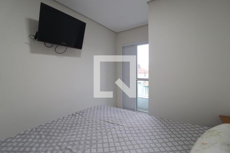 Quarto 1 suíte de apartamento à venda com 2 quartos, 65m² em Vila Camilópolis, Santo André