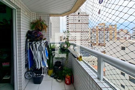 Sacada  de apartamento para alugar com 2 quartos, 63m² em Guilhermina, Praia Grande