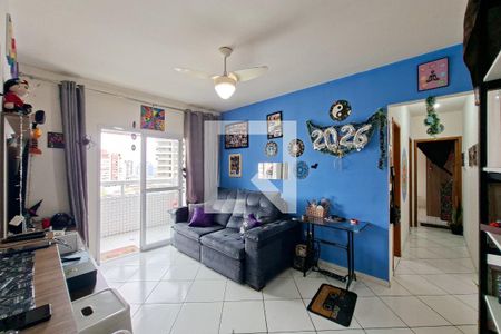 Sala de apartamento para alugar com 2 quartos, 63m² em Guilhermina, Praia Grande
