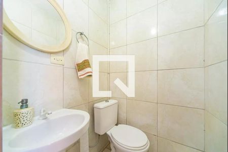 Banheiro da Área Gourmet de casa à venda com 3 quartos, 217m² em Vila Linda, Santo André