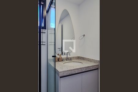 Banheiro de kitnet/studio à venda com 1 quarto, 22m² em Perdizes, São Paulo