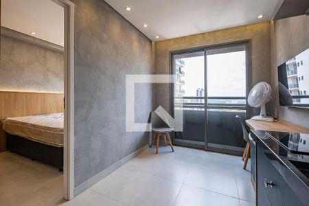 Sala/Cozinha de apartamento para alugar com 1 quarto, 24m² em Pinheiros, São Paulo