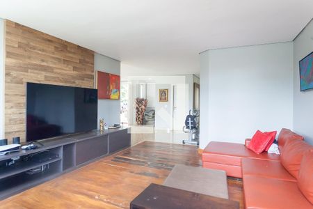 Sala de TV de casa de condomínio para alugar com 5 quartos, 2300m² em Alphaville - Lagoa dos Ingleses, Nova Lima