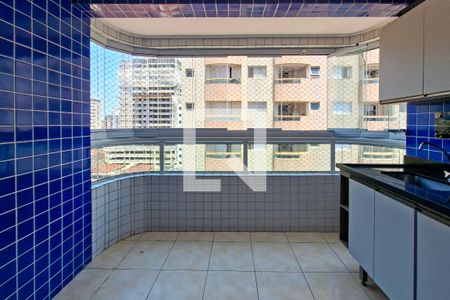 Sacada  de apartamento para alugar com 3 quartos, 90m² em Aviação, Praia Grande