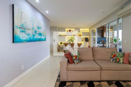 Sala de apartamento para alugar com 3 quartos, 121m² em Jardim Caravelas, São Paulo