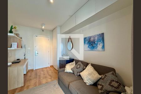 Sala  de kitnet/studio para alugar com 1 quarto, 36m² em Brooklin, São Paulo